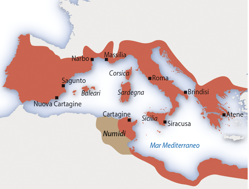 Il Mediterraneo prima e dopo le guerre puniche